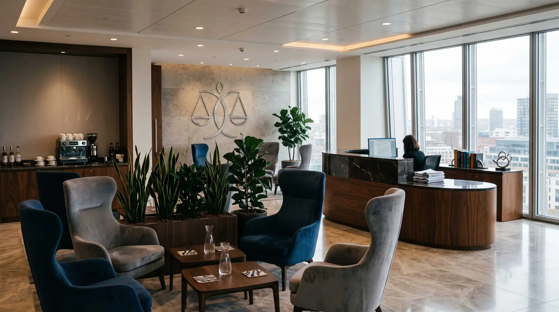 תמונת כותרת למאמר: עיצוב משרד עורכי דין: איך ליצור חלל יוקרתי ומקצועי